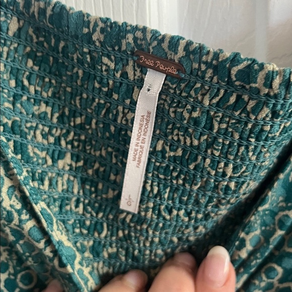 Free People Green Tabitha Mini Dress Size Large NWOT - Picture 11 of 13